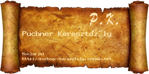 Puchner Keresztély névjegykártya